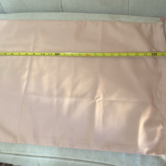 Stuart Weitzman Extra large boots shoes drawstring storage dust bag peach canvas - Picture 8 of 8